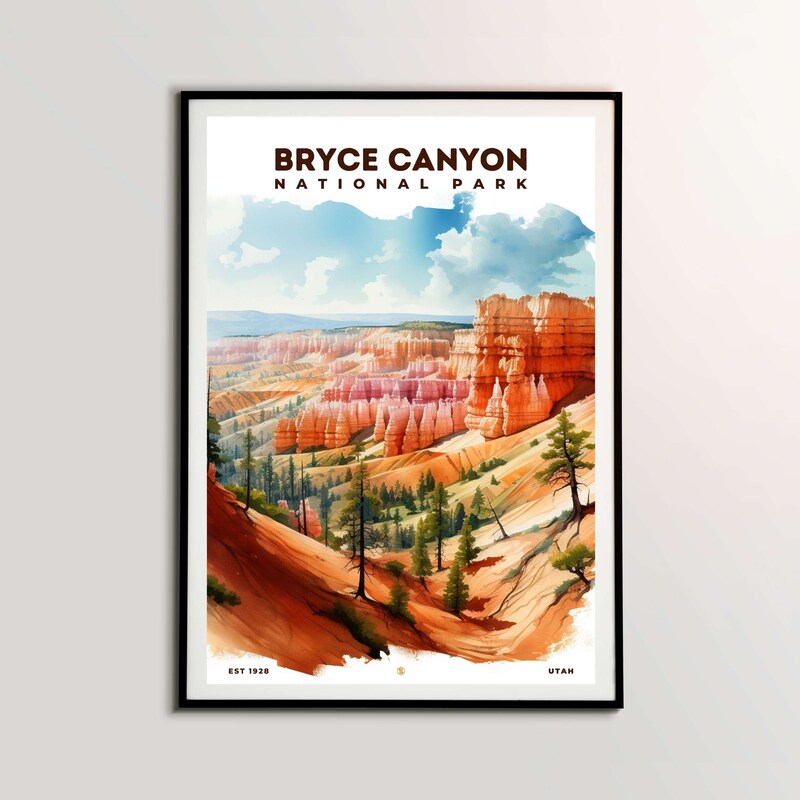 Bryce Canyon National Park Poster, Travel Art, Office Poster, Home Decor | S8